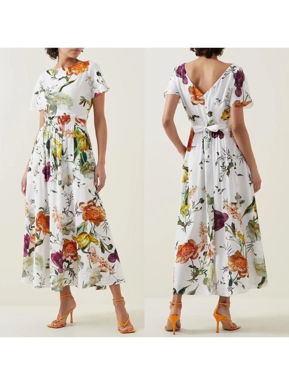 Erdem Brealey Bouquet Pattern Fraser Dress Size US4 | UK8 New with Tag